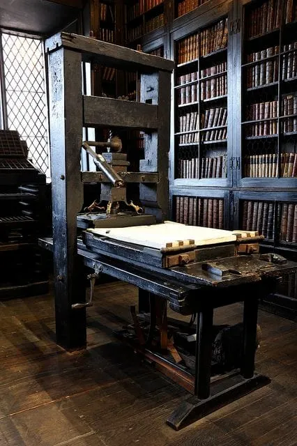 Old wooden press