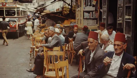 cafe in Beirut 1979
